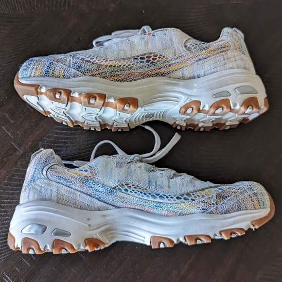 SKECHERS leather D LITES sneakers shoes 10 - Picture 4 of 10